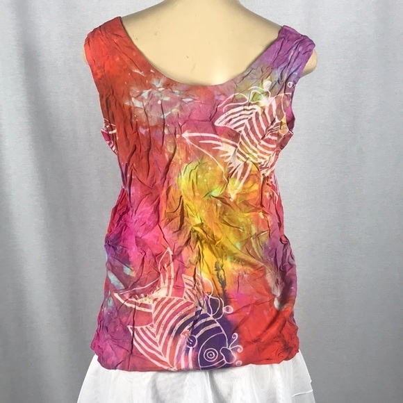 Buster N Bogi Size Medium 100% Rayon Sleeveless Top - Picture 3 of 3